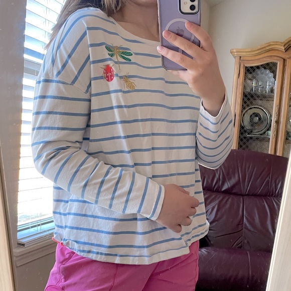 Joules Insect Striped Long Sleeve - Picture 2 of 7